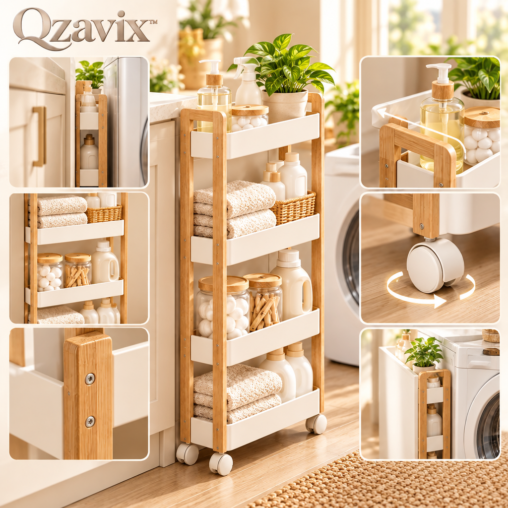 Qzavix™ Slim Gap Storage Cart