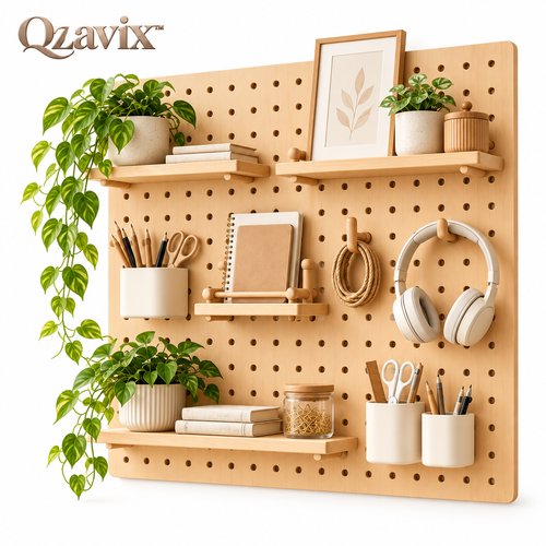 Qzavix™ Modular Wall Pegboard Organizer