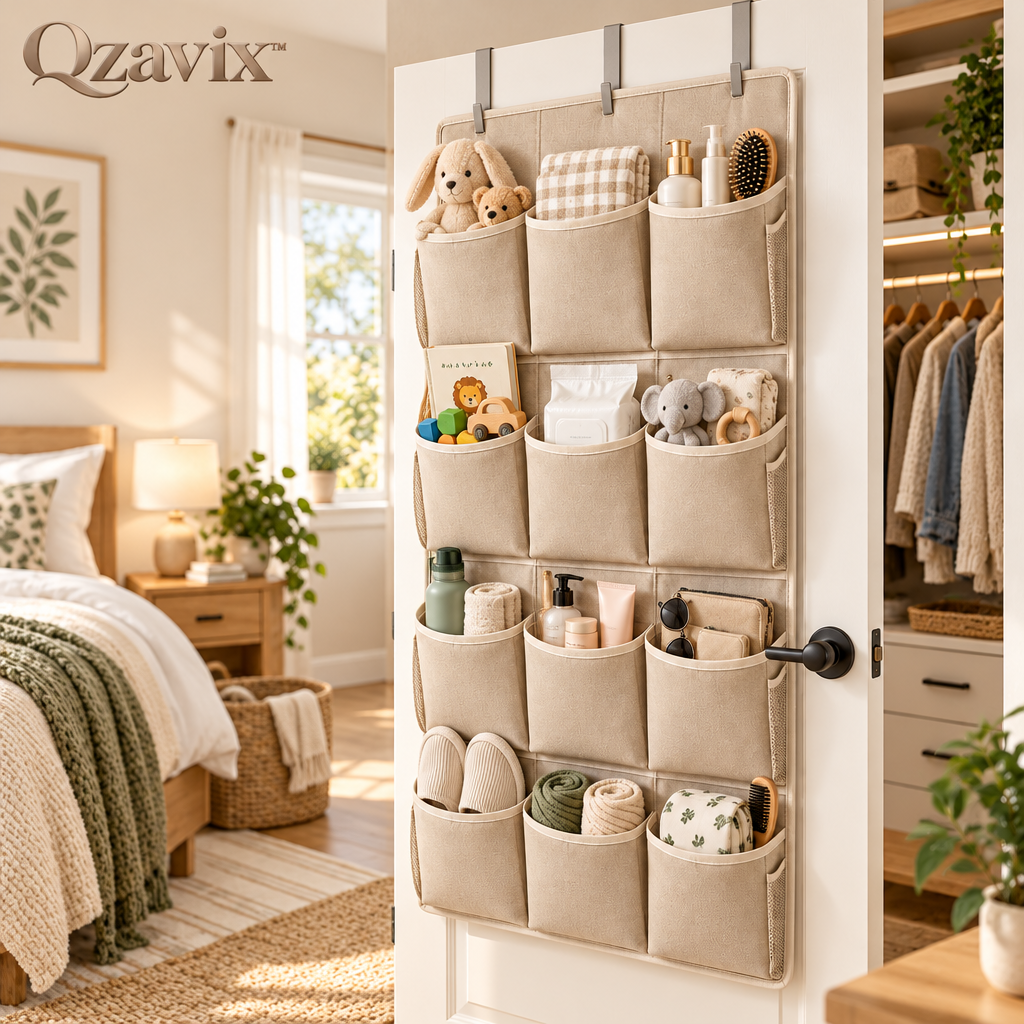 Qzavix™ Over The Door Storage Organizer