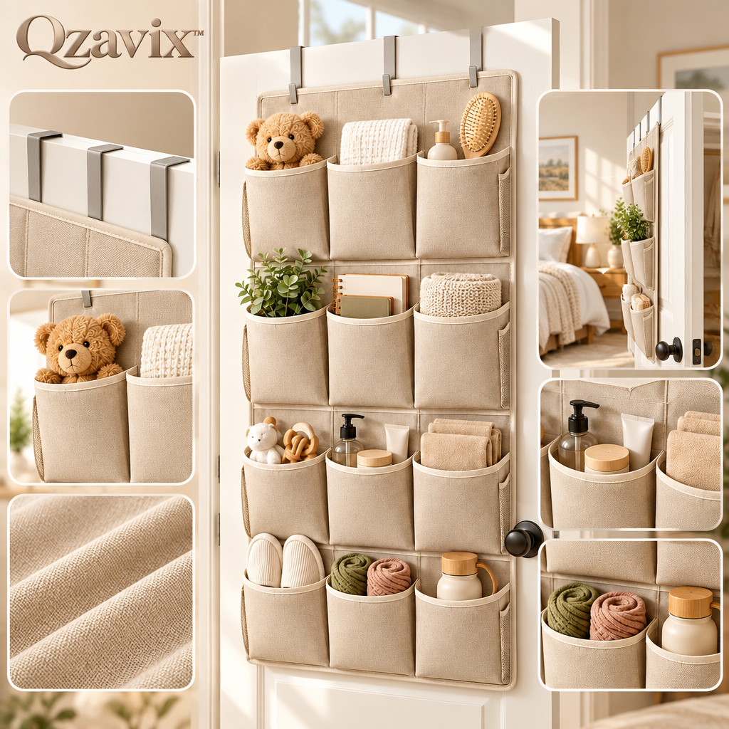 Qzavix™ Over The Door Storage Organizer