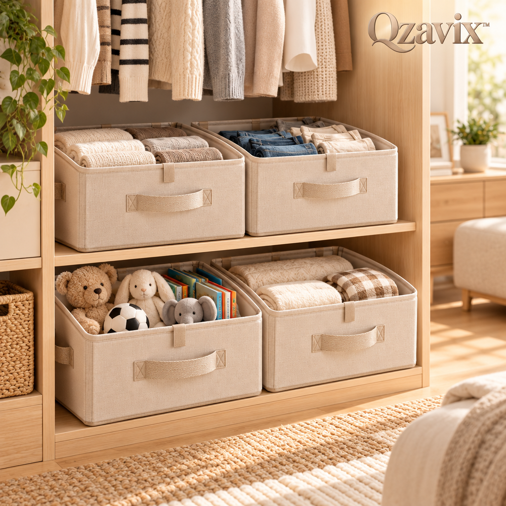 Qzavix™ Foldable Nesting Storage Boxes