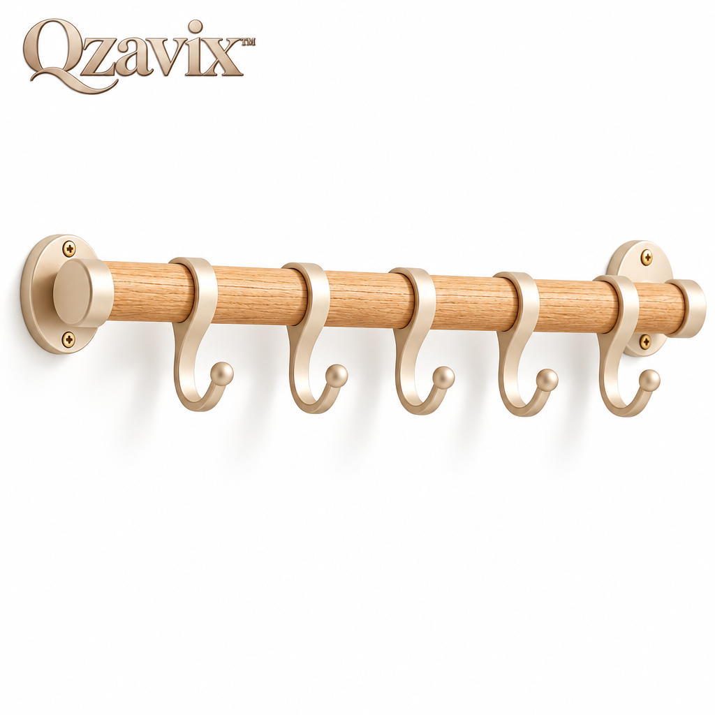 Qzavix™ Minimalist Wall Hook Rail System